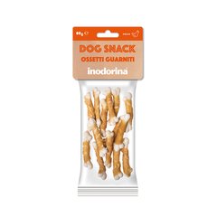 Inodorina dog snack ossetti guarniti pollo ласощі для собак кісточка в курячому філе 80 г