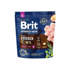 Brit Premium by Nature Adult S - Сухой корм для взрослых собак мелких пород с курицей 3 кг