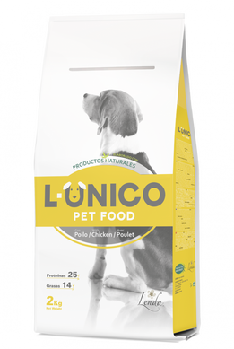 L-ÚNICO Chicken - Лунико сухой комплексный корм для взрослых собак всех пород с курицей