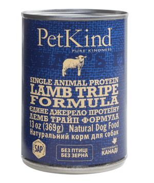 PetKind Lamb Tripe Single Animal Protein Formula - Консерви для собак з новозеландським ягняти та овечим рубцем 369 г