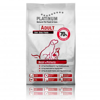 Platinum Adult Beef and Potato - Платинум полувлажный корм для взрослых собак всех пород с говядиной и картофелем 5 кг