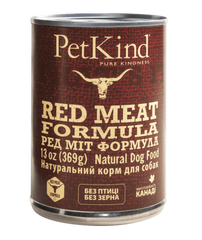 PetKind Red Meat Formula - Консервы для собак с канадской говядиной, новозеландским ягненком и говяжьим рубцом 369 г
