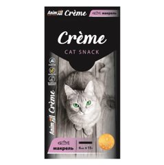 AnimAll Сreme - Ласощі для для котів зі смаком макрелі 6×15 г