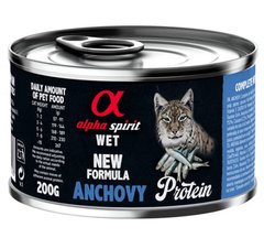 Alpha Spirit Cat Anchovy Protein - Влажный корм для взрослых кошек с анчоусами 200 г