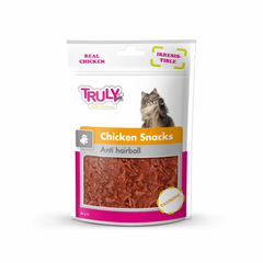 Truly Chicken Snacks Anti Hairball - Трулі ласощі для профілактики утворення шерстяних комків з куркою для котів 50 г