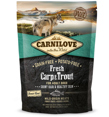 Carnilove Fresh Carp & Trout for dog - Сухой корм для собак всех пород с карпом и форелью 1,5 кг