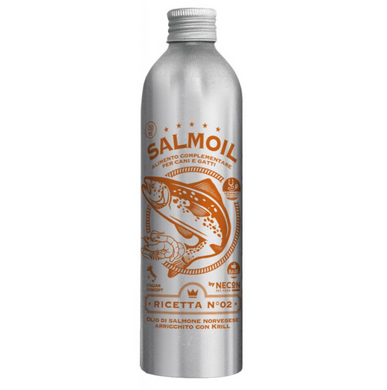 Necon Salmoil Ricetta 2 - Некон масло лосося для здоров'я кишківника собак та котів 950 мл