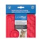 LickiMat Cat Catster Red Каучуковий килимок для повільного харчування красний