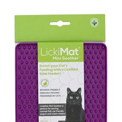 LickiMat Cat Mini Soother Purple Коврик для медленного питания фиолетовый