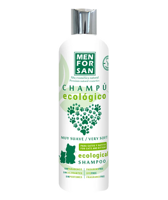 Шампунь для котів і кошенят Menforsan Shampoo Ecologial Very Mild екологічний, 300 мл