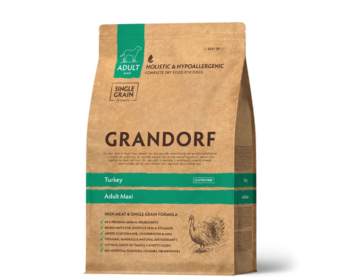 Grandorf Turkey Adult Maxi Breeds - Грандорф сухий комплексний корм для дорослих собак великих порід з індичкою 10 кг