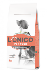 L-ÚNICO Salmon - Луніко сухий комплексний корм для дорослих собак всіх порід з лососем 14 кг