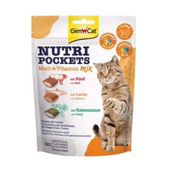 GimCat Nutri Pockets Malt & Vitamin Mix - Витаминное лакомство для кошек 150 г