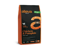 Alleva Natural Puppy Chicken & Pumpkin Maxi - Сухий корм для цуценят великих порід з куркою та гарбузом 2 кг