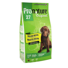 Pronature Original Deluxe Puppy (27/17) – Сухой корм для щенков всех пород с курицей и шпинатом, 2,72 кг
