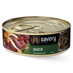 Savory Cat Adult Duck - Сейвори консервы для взрослых кошек с уткой 100 г