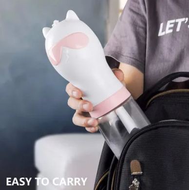 Fida Travel Drinking Cup Pink Бутылка - поилка для собак, розовая 330 мл