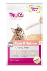 Truly Tuna Salomon Creamy Treat - Трулі ласощі для котів з тунцем та лососем 70 г