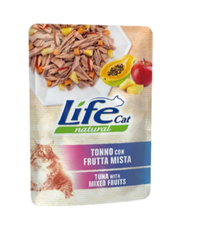 LifeCat пауч для кошек тунец с фруктовым миксом 70 г