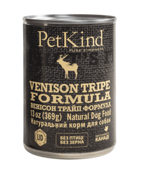 PetKind Venison Tripe Formula - Консерви для собак з канадською яловичиною, новозеландською олениною та яловичим рубцем 369 г