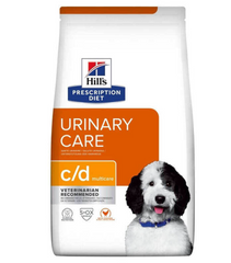 Hill's Prescription Diet Canine C/D Multicare - Лечебный корм с курицей для собак при мочекаменной болезни 4 кг