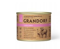 Grandorf Lamb and Turkey - Грандорф консерви для цуценят з ягням та індичкою 200 г