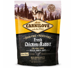 Carnilove Fresh Chicken & Rabbit for dog - Сухой корм для собак всех пород с курицей и кроликом 1,5 кг