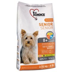 1st Choice Senior Toy&Small Breeds - Сухий корм для літніх або малоактивних собак міні та малих порід з куркою 2,72 кг