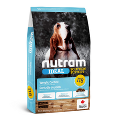 Nutram I18 Ideal Solution Support Weight Control Dog Food - Корм для собак, схильних до ожиріння з куркою 11,4 кг з дефектом