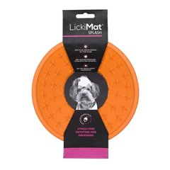LickiMat Dog Splash Orange Коврик для медленного питания оранжевый
