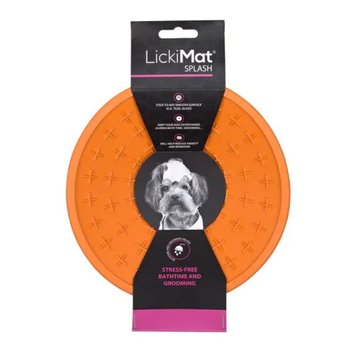 LickiMat Dog Splash Orange Килимок для повільного харчування помаранчевий