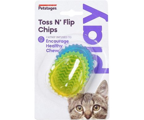 Petstages Toss N' Flip Chips - Жевательные чипсы для кошек