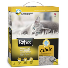 Reflex Clinic - бентонитовый наполнитель для кошек свежий аромат 6 л