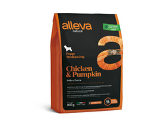 Alleva Natural Puppy Chicken & Pumpkin Medium - Сухой корм для щенков средних пород с курицей и тыквой 0,8 кг