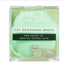 Pet Teezer Cat Grooming Brush - Щітка світло-зелена для вичісування шерсті кота