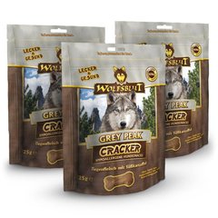 WOLFSBLUT Cracker Grey Peak - Крекеры "Волчья Кровь Седая вершина" для собак, 225 гр