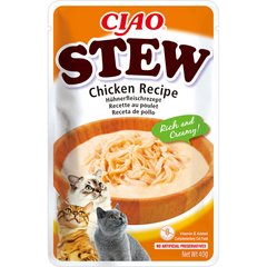 INABA CIAO Stew - Пауч для кошек с тушеной курицей 40 г