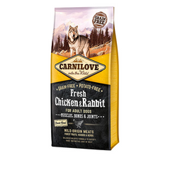 Carnilove Fresh Chicken & Rabbit for dog - Сухой корм для собак всех пород с курицей и кроликом 12 кг