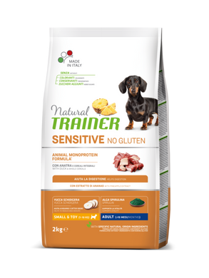 Trainer Natural Dog Sensitive Adult Mini для собак малых пород с чувствительным пищеварением Утка