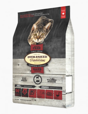 Oven-Baked Tradition Red Meat - Овен-Бейкед сбалансированный беззерновой сухой корм для кошек с красным мясом 1,13 кг