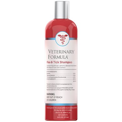Veterinary Formula Advanced Flea & Tick Shampoo - Ветеринарна Формула шампунь від бліх та кліщів для собак та котів 473 мл