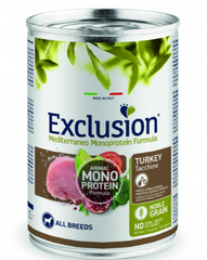 Exclusion Adult Turkey All Breeds - Консервированный монопротеиновый корм с индейкой для взрослых собак всех пород 400 г