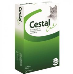 Ceva Cestal Cat - Антигельминтный препарат для кошек, 8 таблеток