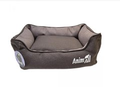 AnimAll Gama M Mocco - Лежанка темно-коричневого кольору для собак та котів, розмір 55×43×17 см