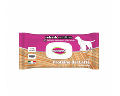 Inodorina Refresh Sensitive Proteine del Latte - Серветки освіжаючі з ароматом молока, 40 шт