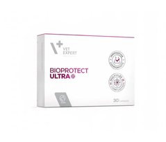 Vet Expert BioProtect Ultrat - Пищевая добавка для собак с хроническими нарушениями желудочно-кишечной микрофлоры, 30 капсул
