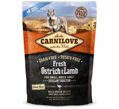 Carnilove Fresh Ostrich & Lamb - Сухий корм для собак з м'ясом страуса та ягня 1,5 кг