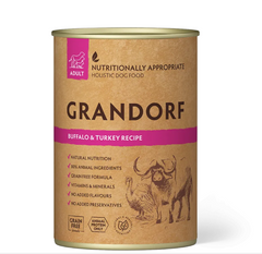 Grandorf Buffalo and Turkey - Грандорф консерви для собак з буйволом та індичкою 400 г