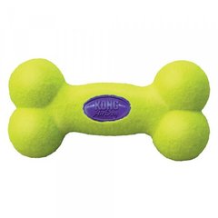 Kong AirDog - конг игрушка для собак воздушная кость, желтая S