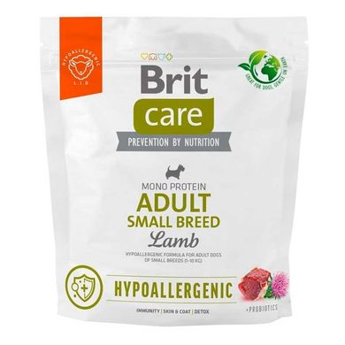 Brit Care Hypoallergenic Adult Small Breed - Сухий монопротеїновий корм для собак малих порід з ягням 1 кг